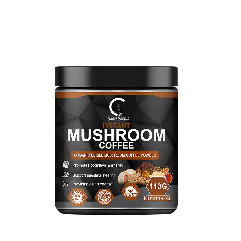 Organic Lion’s Mane Mushroom Coffee – Brain & Immune Support, Instant Powder