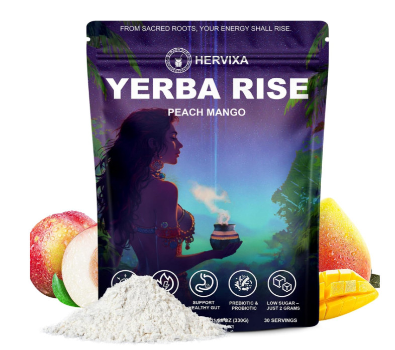 Yerba Mate Peach Mango Energy Tea Powder