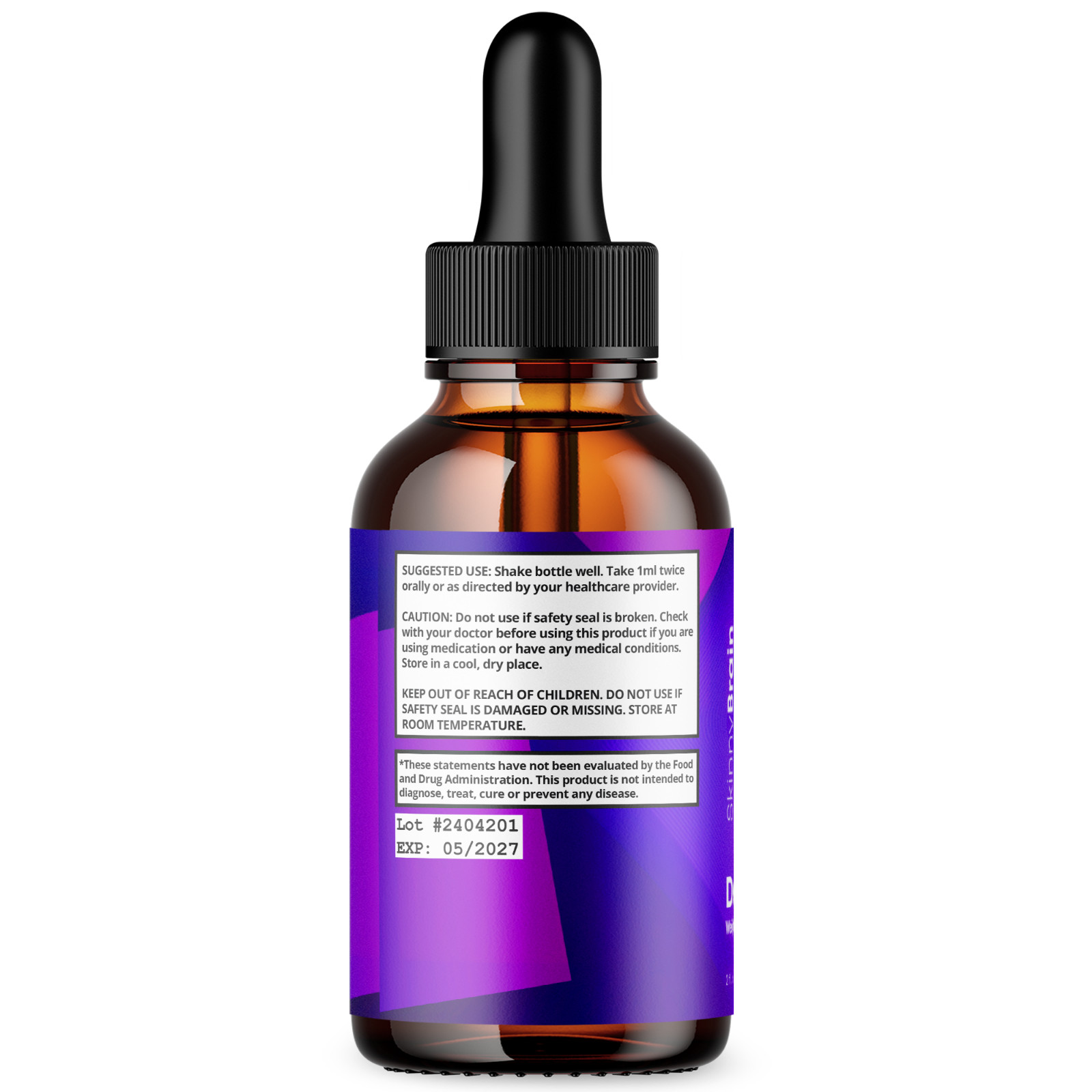 Skinny Brain Diet Drops – Liquid Drops for Weight Management & Support (1 Pack)