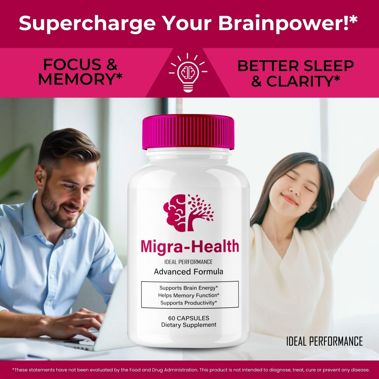 Migra-health General Wellness Supplement – 300 Capsules (5 Pack)