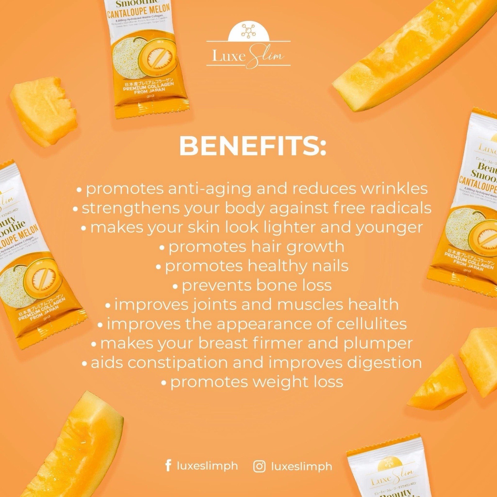Luxe Slim Beauty Smoothie Cantaloupe Melon