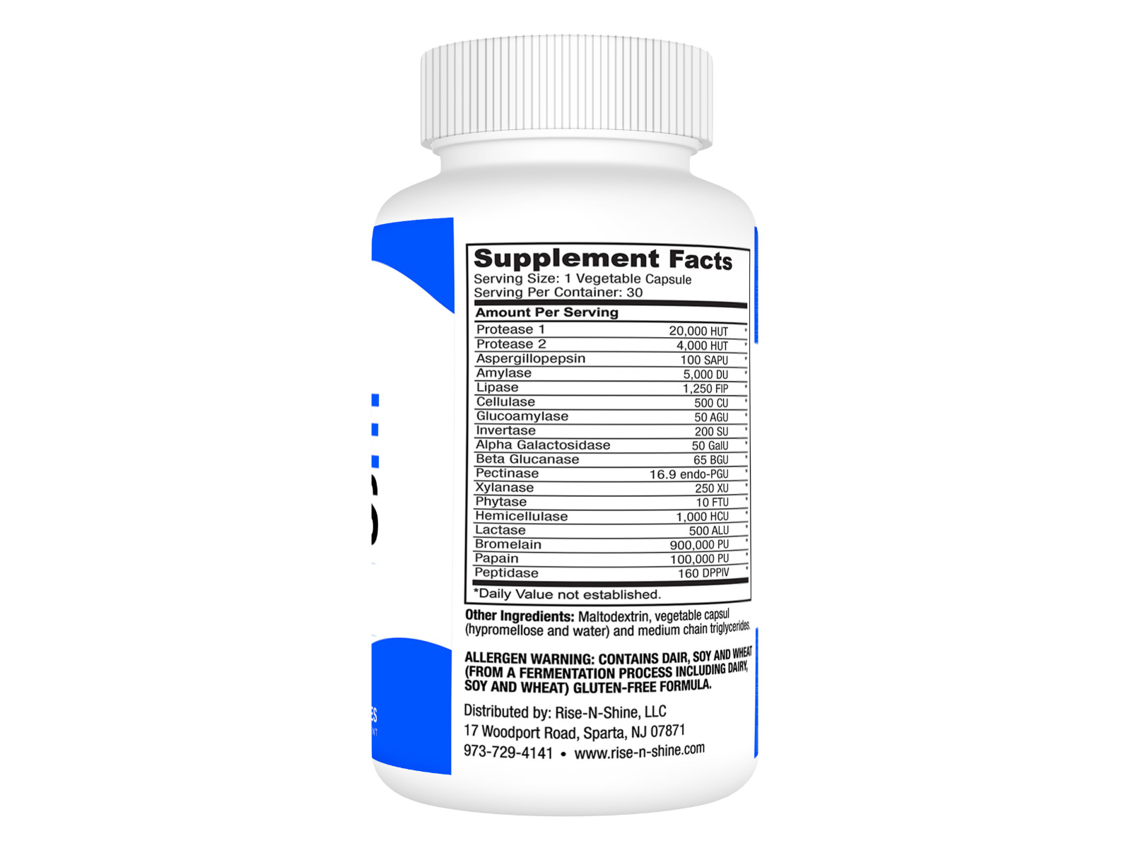DIGESTIVE ENZYMES PROBIOTIC SUPPLEMENT – With 18 Enzymes – Digestive Aid
