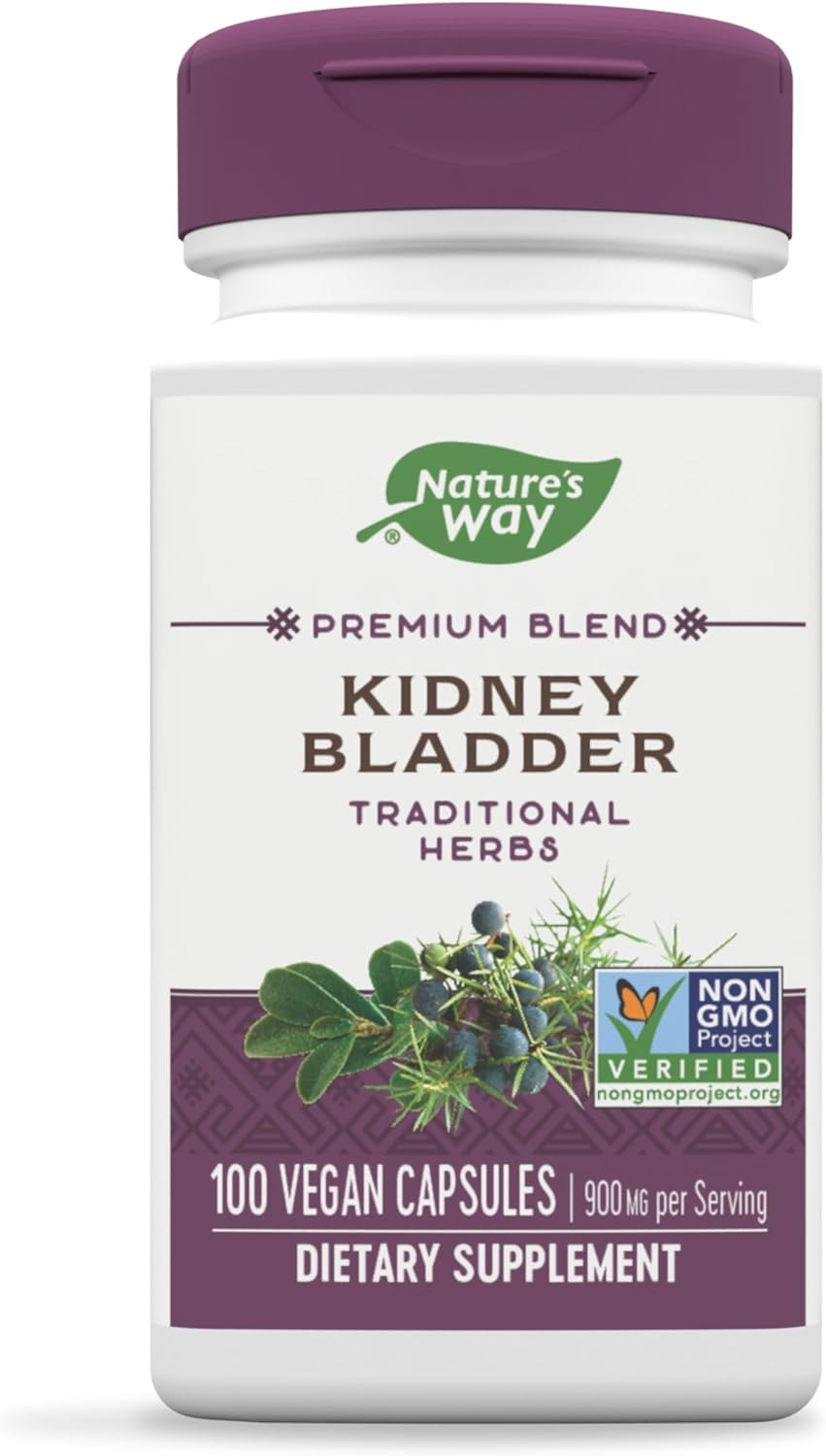 Nature’s Way Kidney Bladder, Traditional Herbs Supplement, 900mg, 100 Capsules
