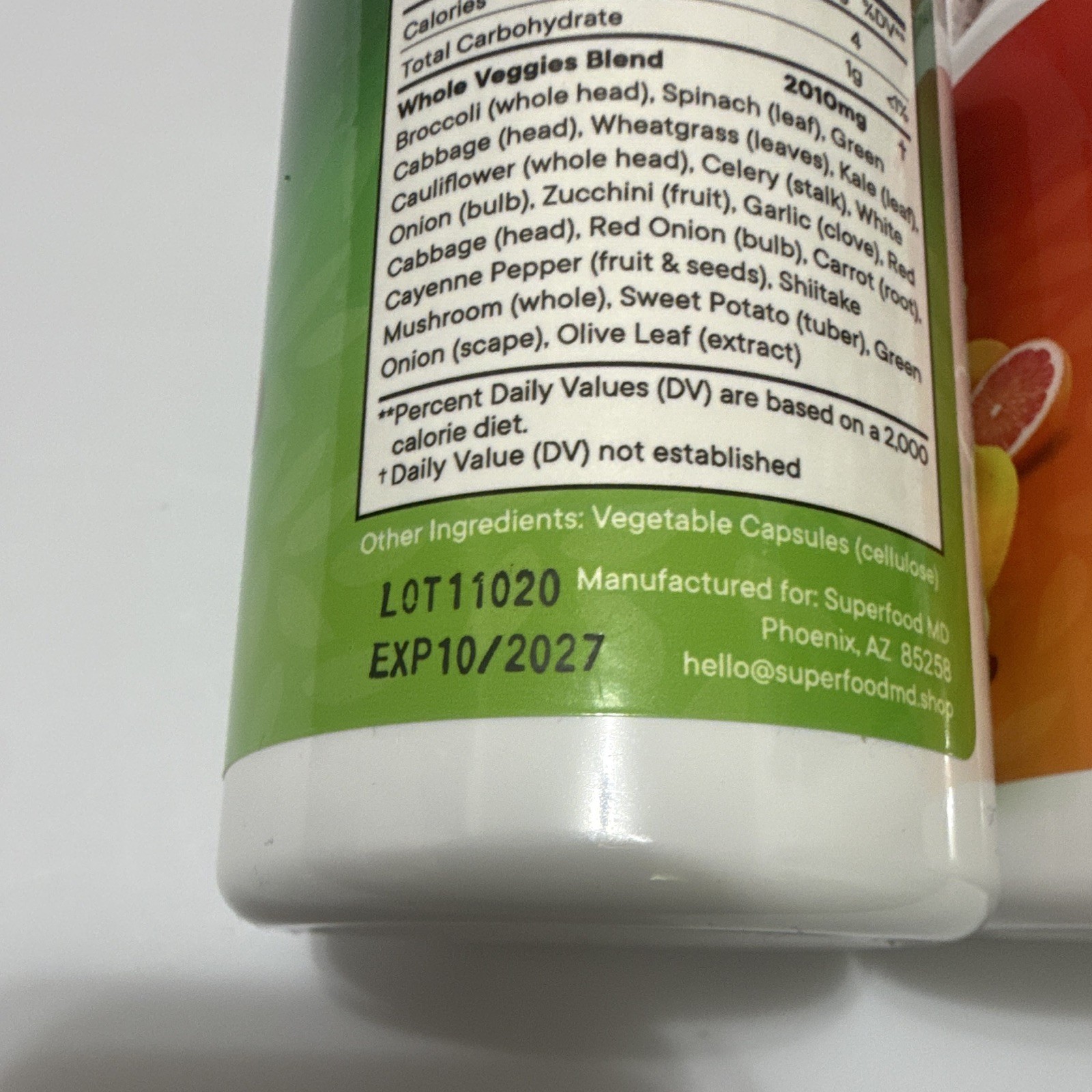 Superfood MD Nature’s Fruits & Nature’s Veggies Bundle 90 Capsules Each New