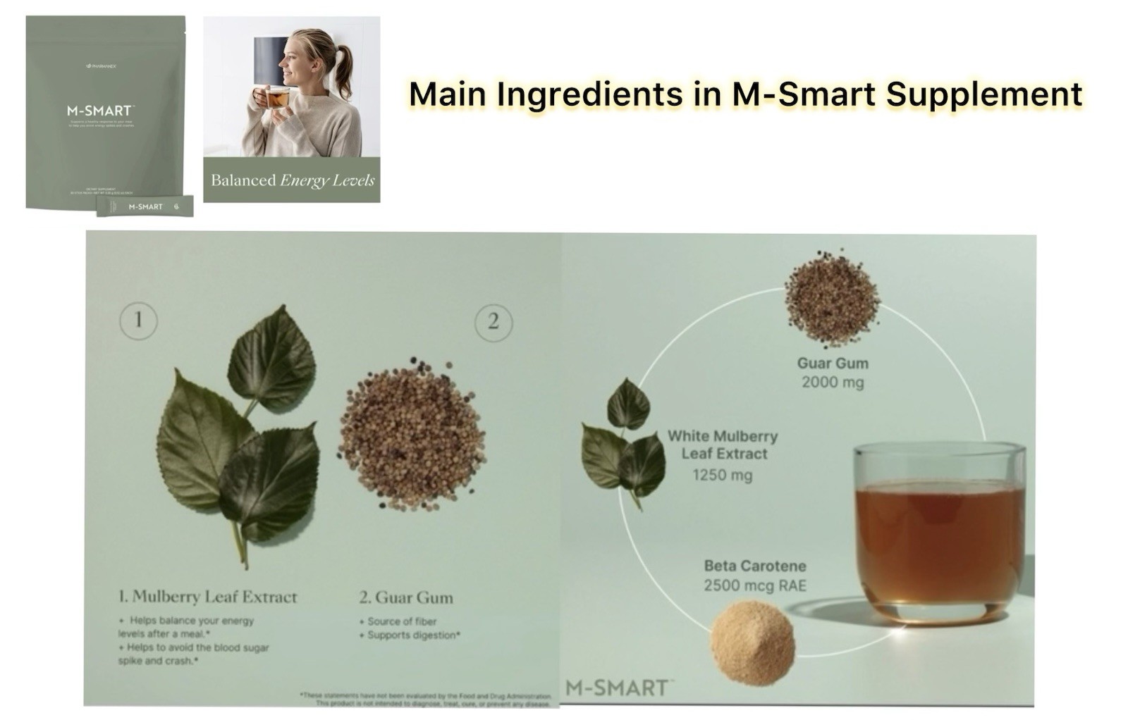 Pharmanex M-Smart Nu Biome ageLOC Meta Beauty Collagen Bundle Caffeine Free