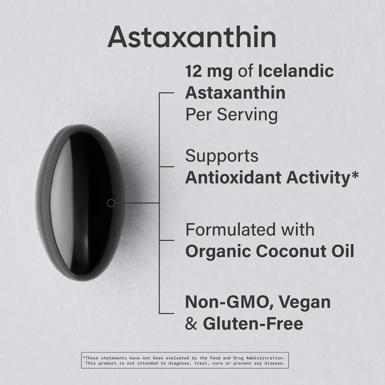 Sports Research Vegan Astaxanthin Supplement 12mg – 60 Softgels