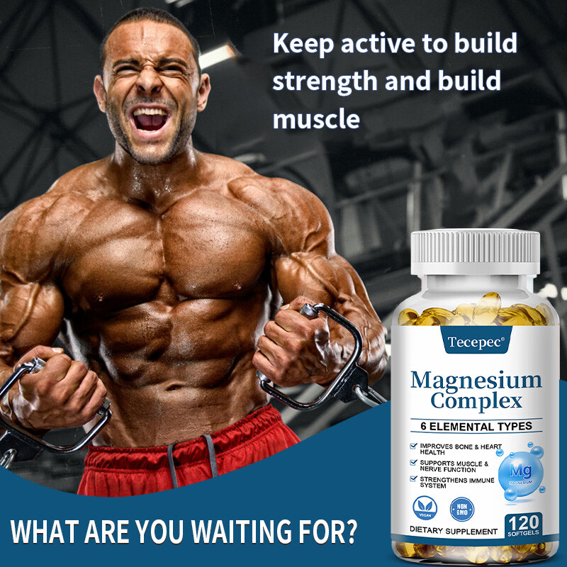Magnesium Complex Supplement – Taurate, Citrate, Malate, Oxide For Muscle Bone