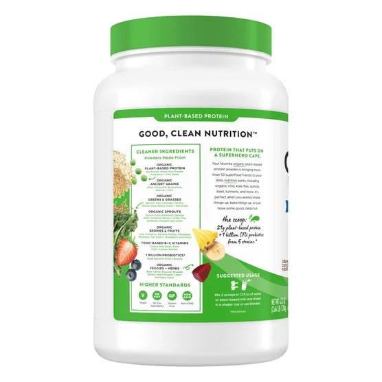 Orgain Organic Plant Based Protein Powder Chocolate Fudge 2.64 Lb EXP:08/2027