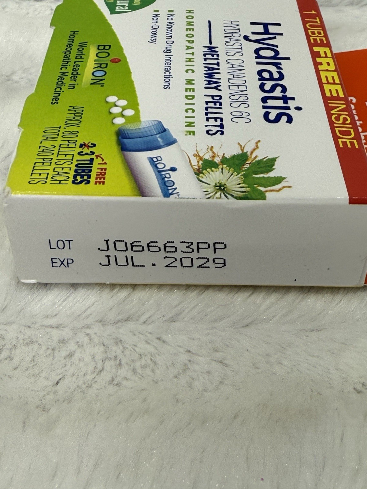 Hydrastis Meltaway Pellets , 3 Tubes, 240 Pellets Total Exp. Jul 2029