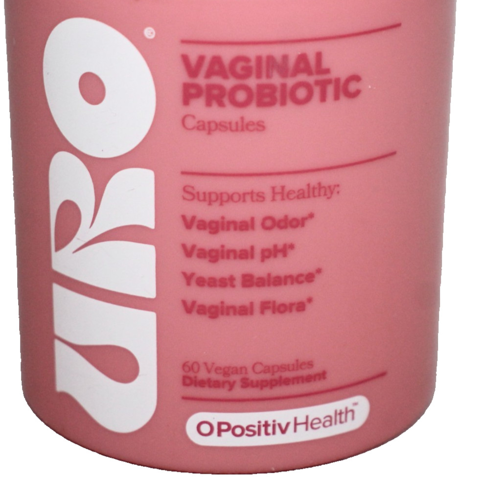O POSITIV URO Vaginal Probiotic Capsules 60 Count Controls Odor pH Yeast &Flora