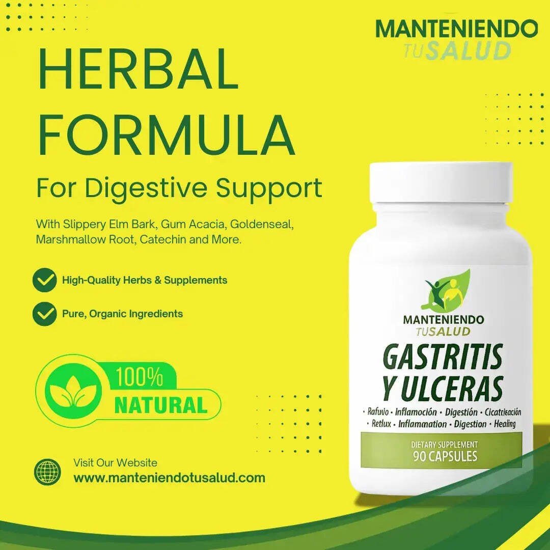 Manteniendo Tu Salud Gastritis y Ulceras, Digest Support, 90 Capsules
