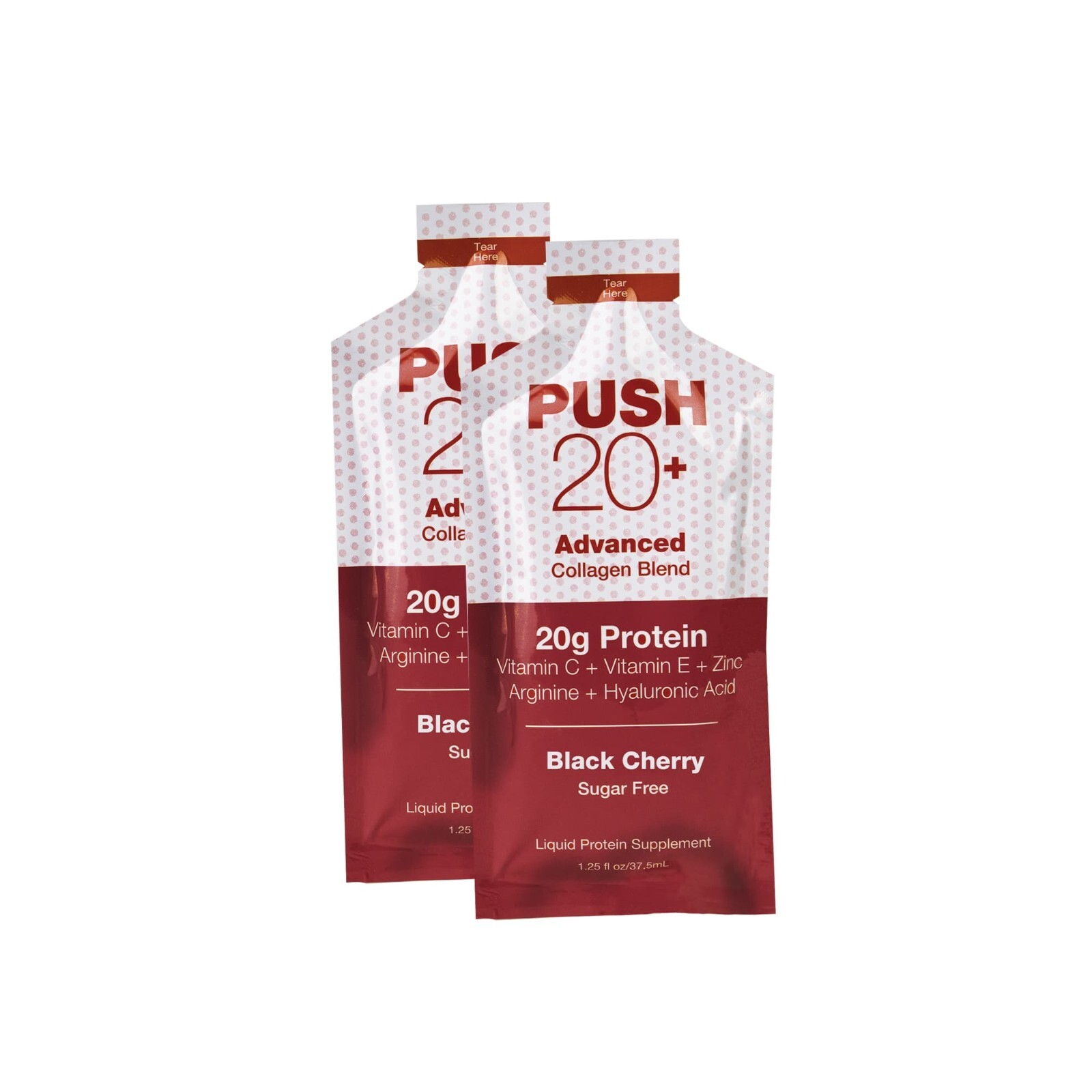 Push 20 Plus Collagen Wound Healing Concentrate Black Cherry 5 pack