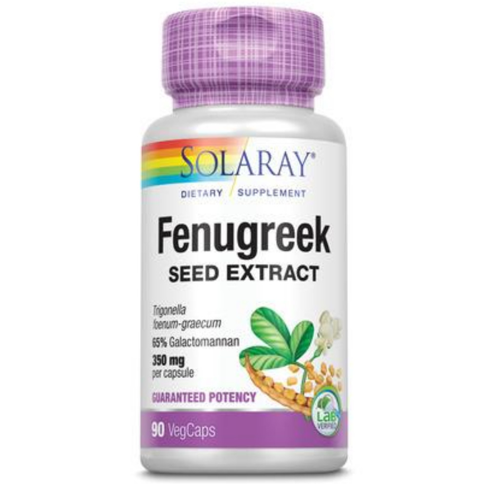 Solaray Guaranteed Potency Fenugreek Seed Extract, Veg Cap (Btl-Plastic) 700mg