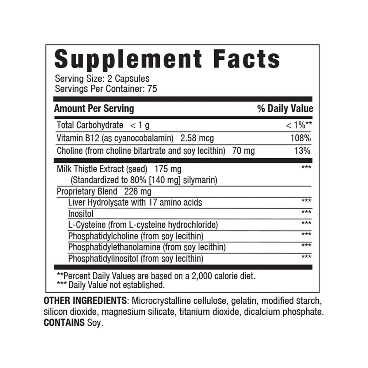 LIVERITE Liver Aid with Milk Thistle 150 150 Count (Pack of 1), Brown