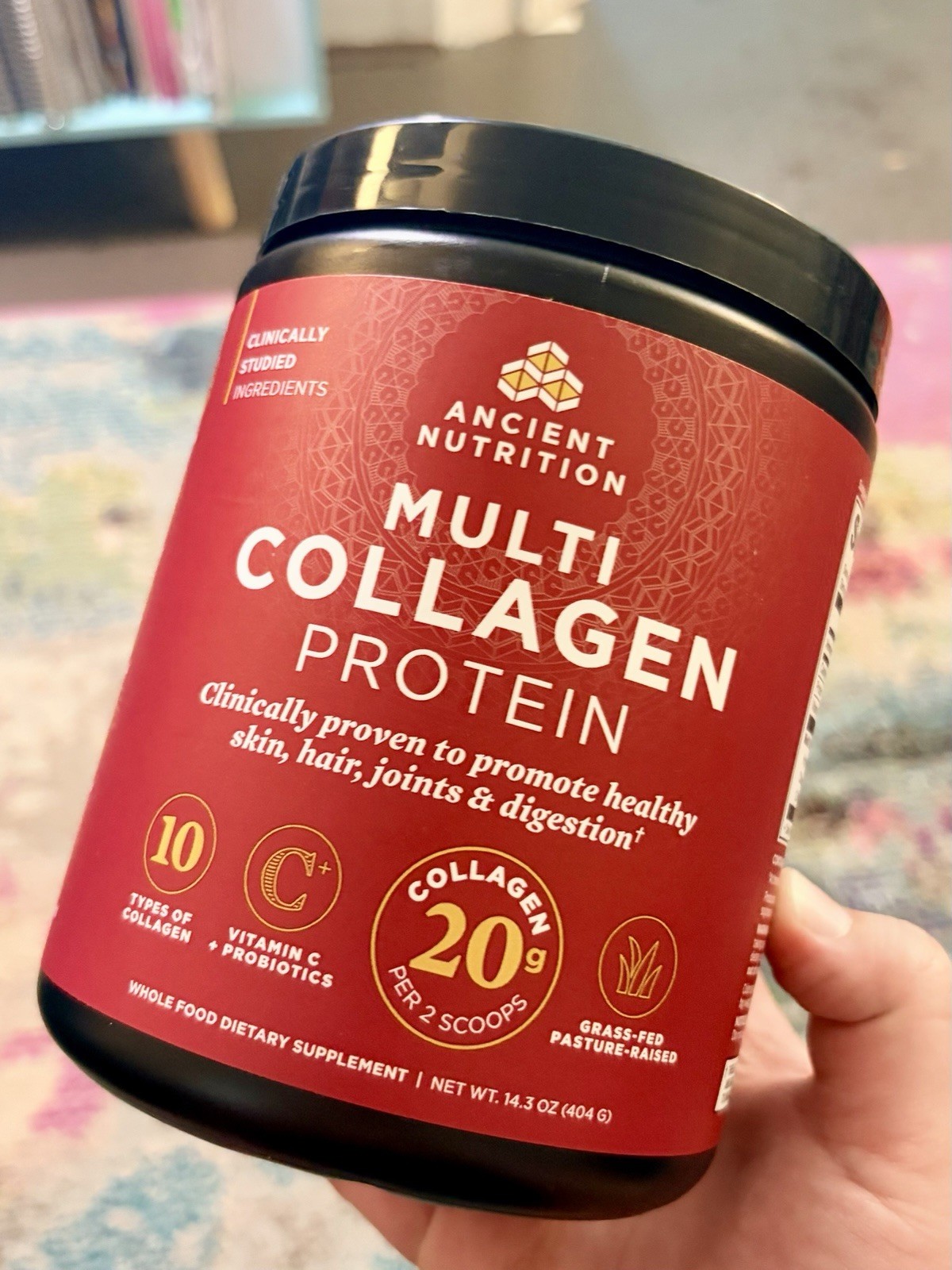 Ancient Nutrition Multi Collagen Protein Powder Grass Fed 14.3 oz