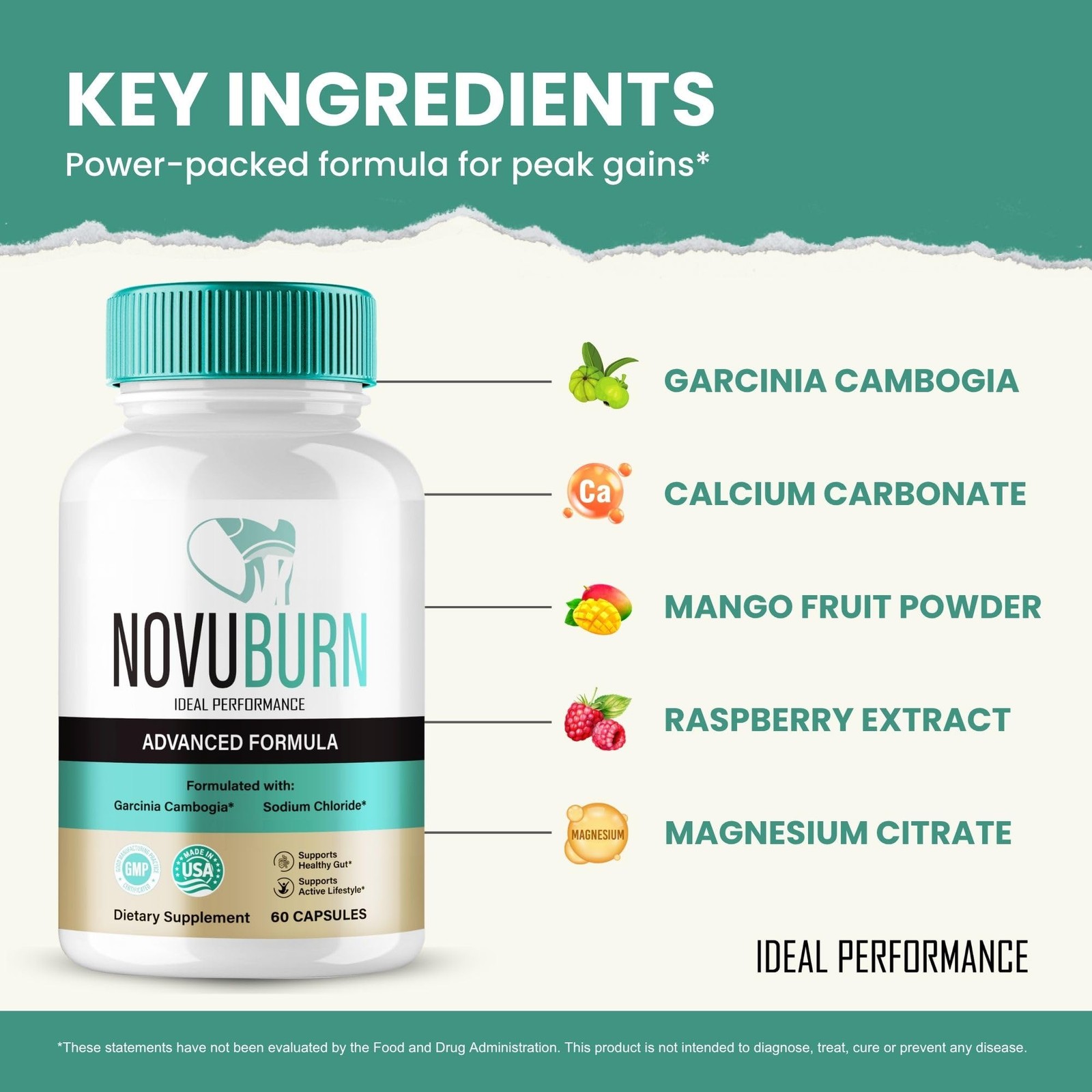 Novuburn Weight Management Metabolic Health Supplement – 300 Capsules (5 Pack)