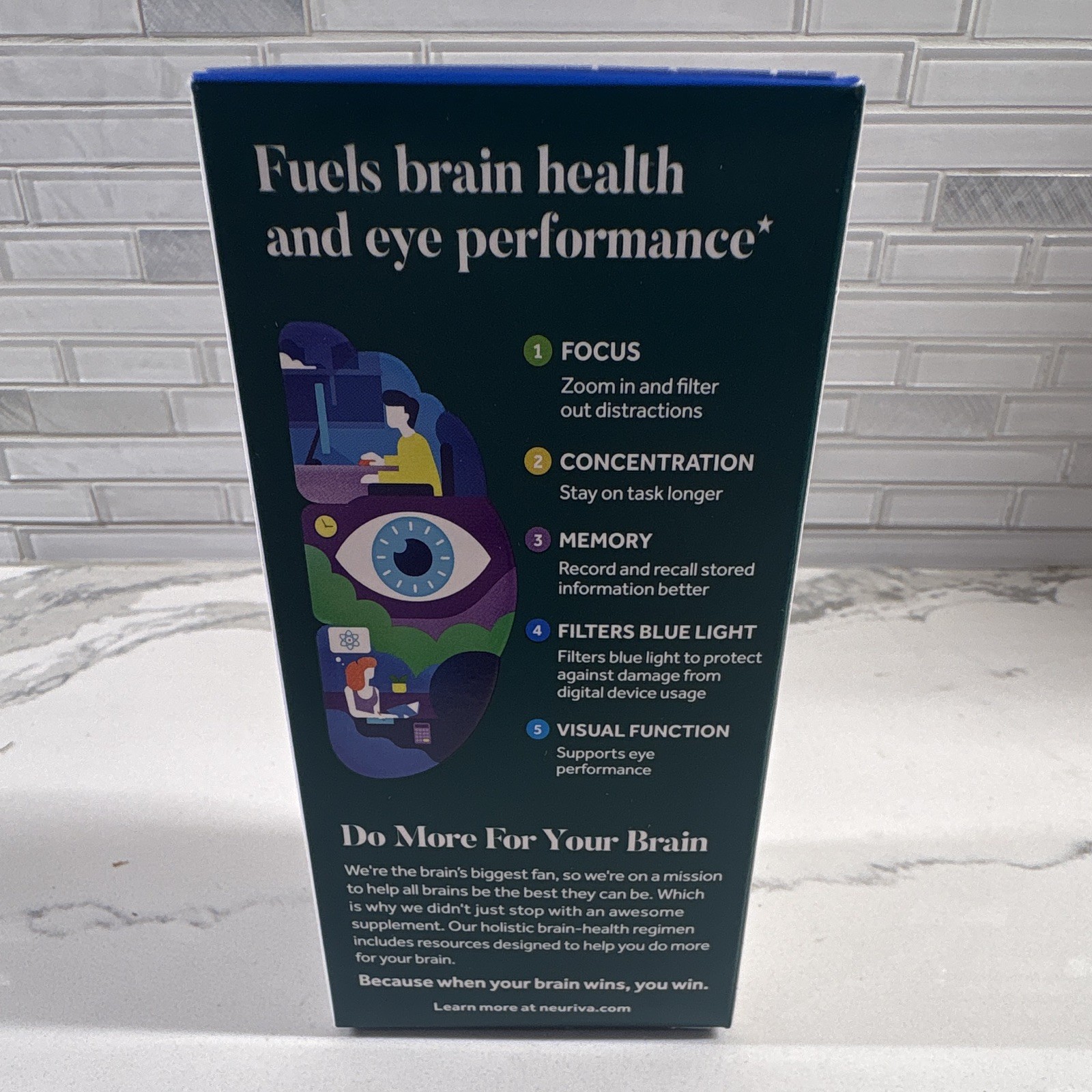 *BRAND NEW* Neuriva Brain + Eye Dietary Supplement Capsules 30 Ct Exp 11/2027