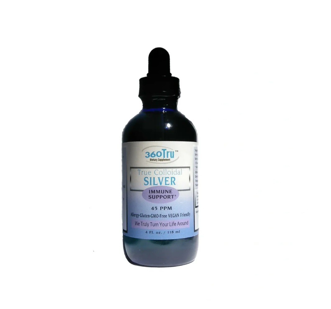 True Colloidal Silver by 360 Tru 4 oz MOST EFFECTIVE Brand