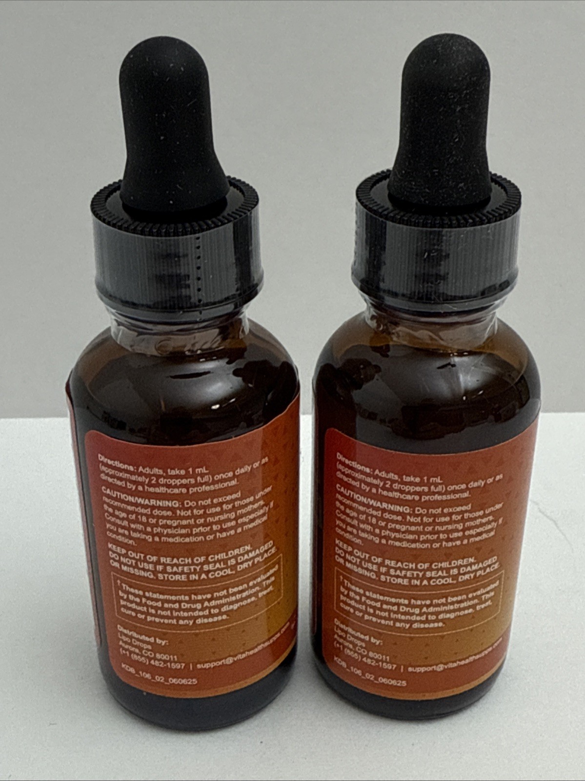 2 X Lipo Drops Maximum Strength Keto Formula Weight Management Supplement 60ML