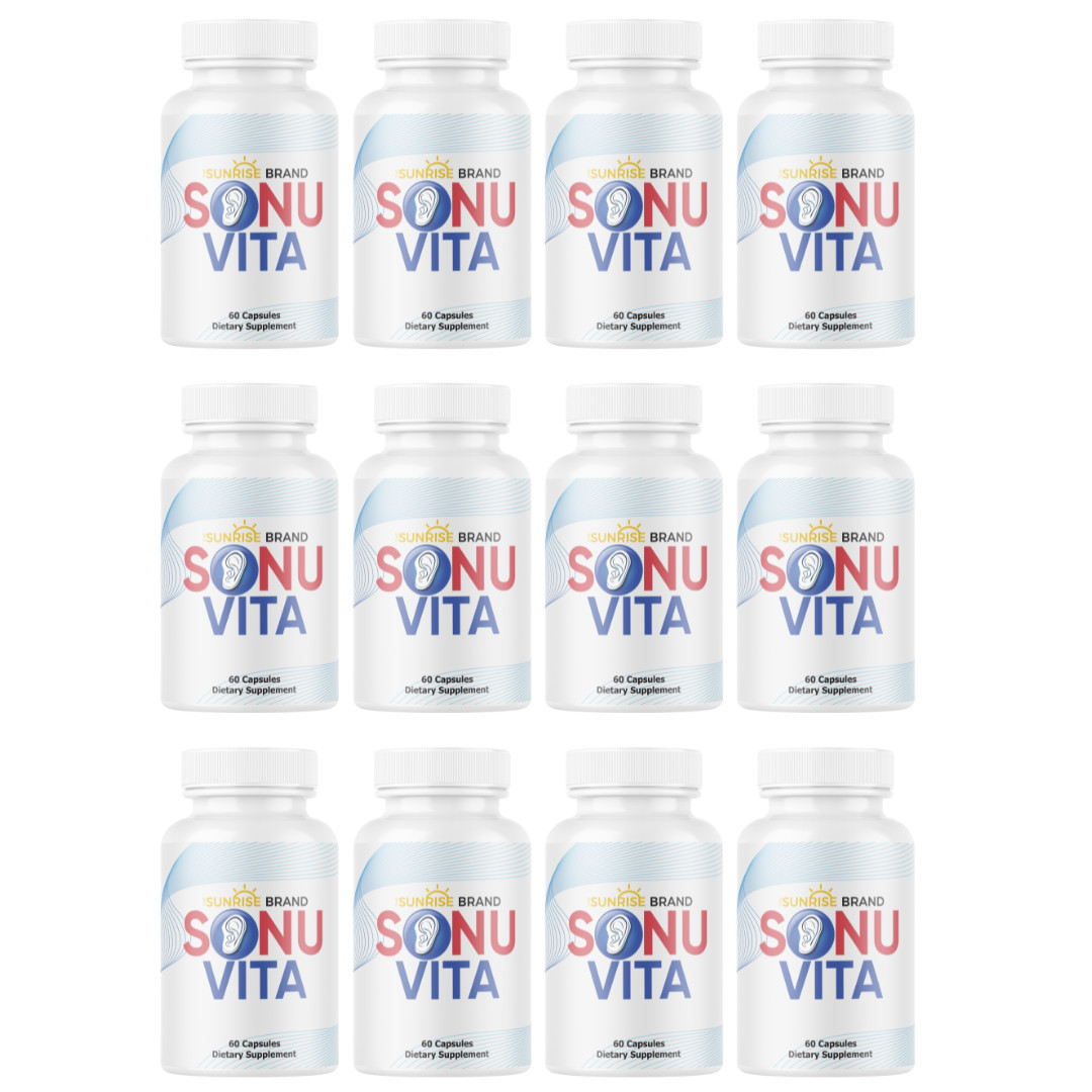 Sonuvita Hearing Support-Enhance Ear Health & Healthy Hearing 12pck 720 Capsules