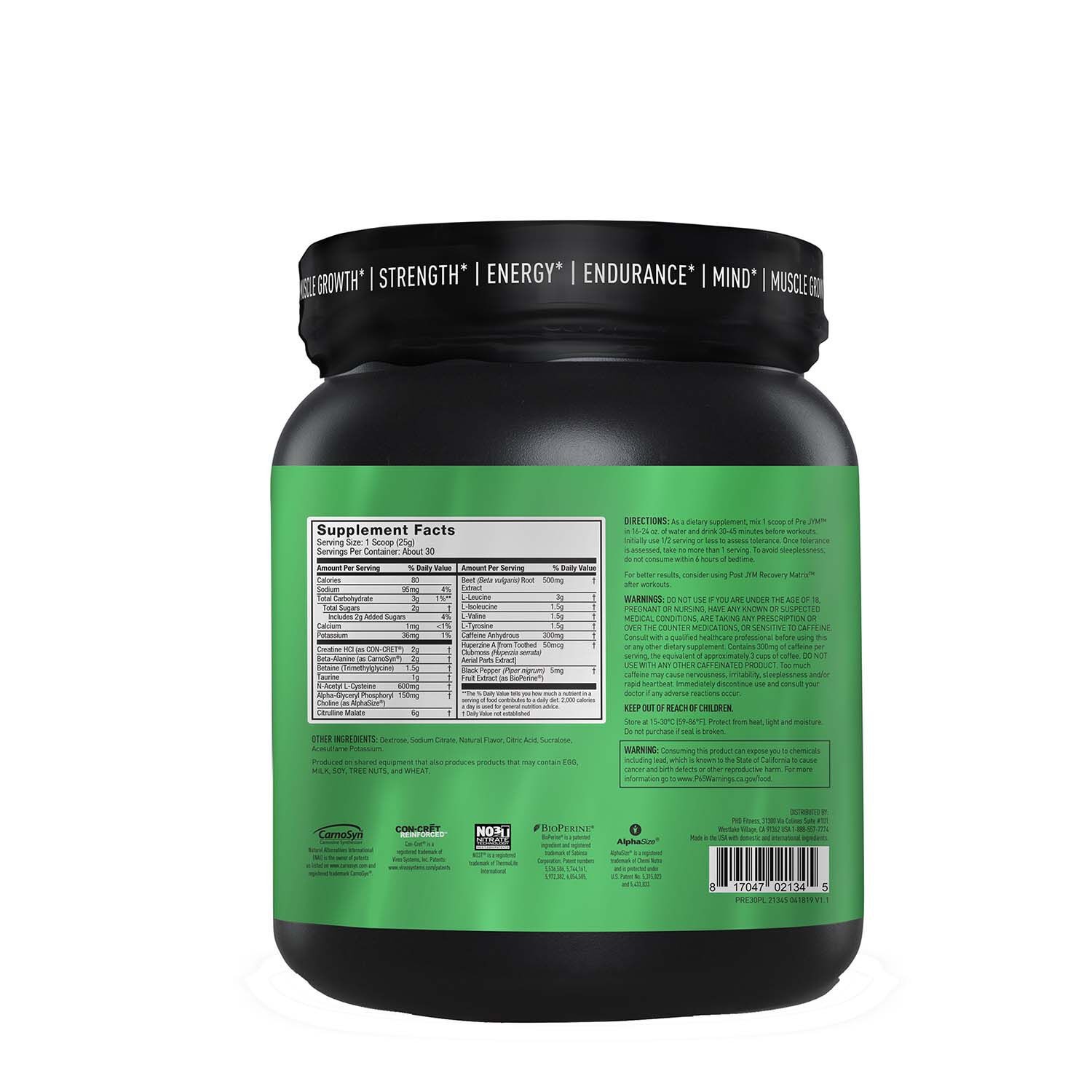 Pre Jym Pre-Workout – Pink Lemonade (30 Servings)