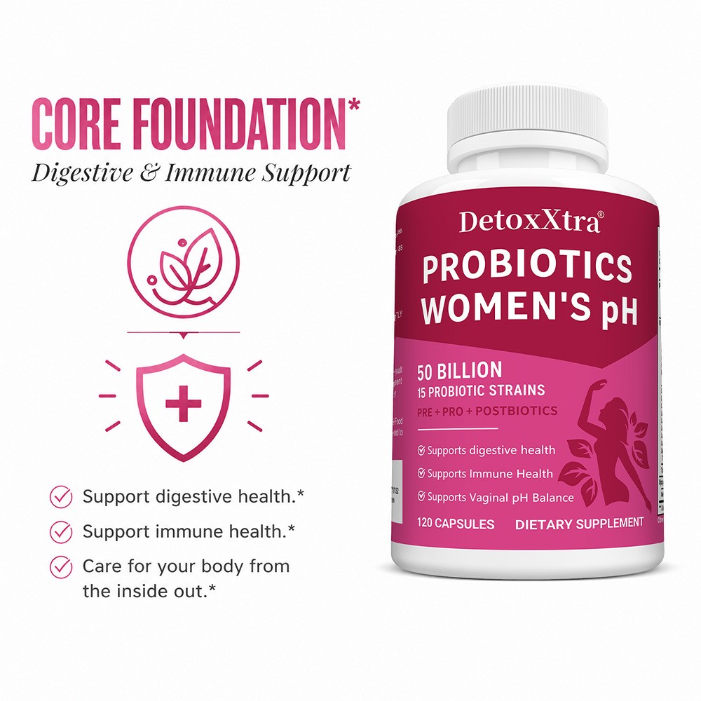 Women 3-in-1 Pre+Pro+Postbiotic 50Billion Probiotics for Gut & Immune 30~120Caps
