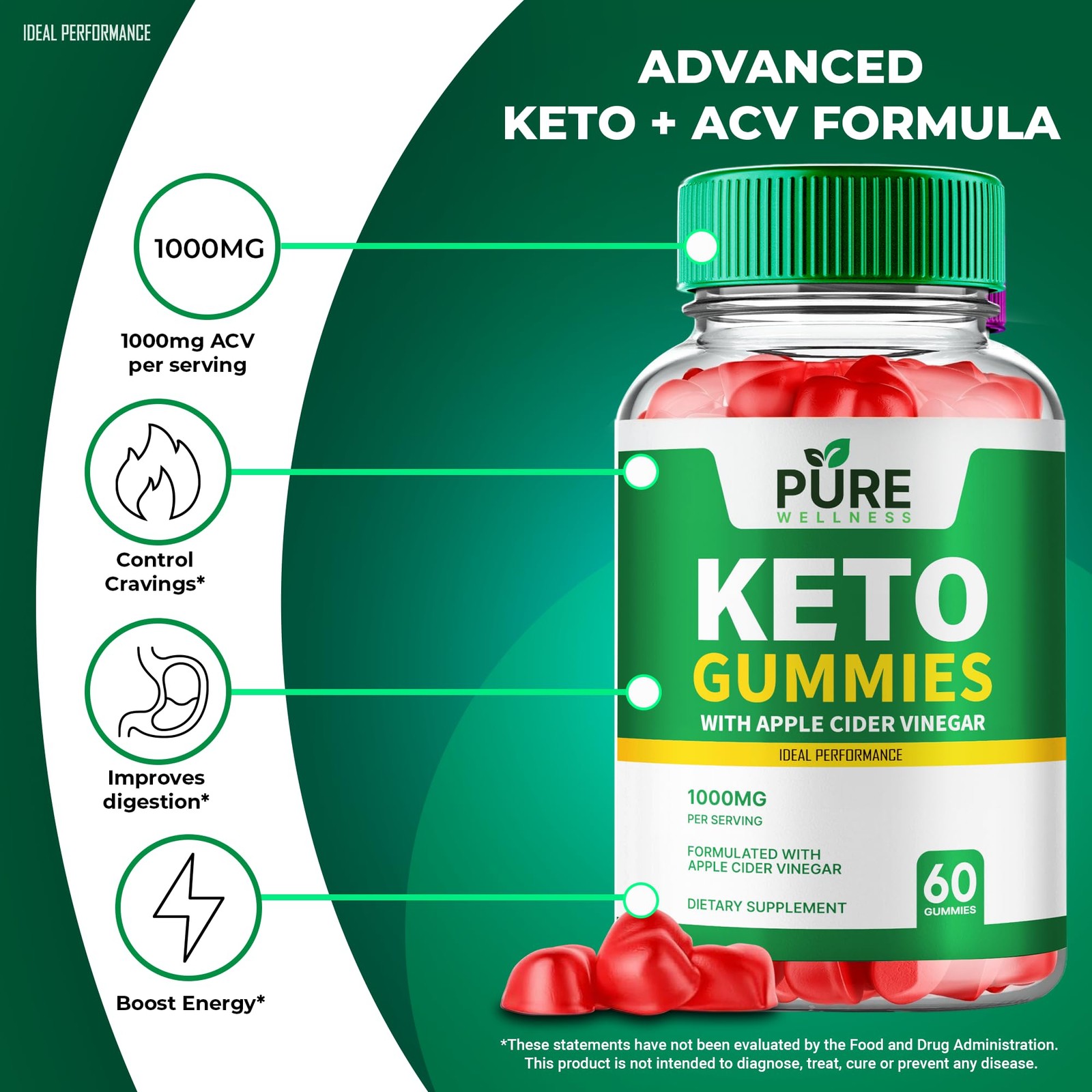 PureWellness Pure Wellness Formula Supplement – 300 Gummies (5 Pack)