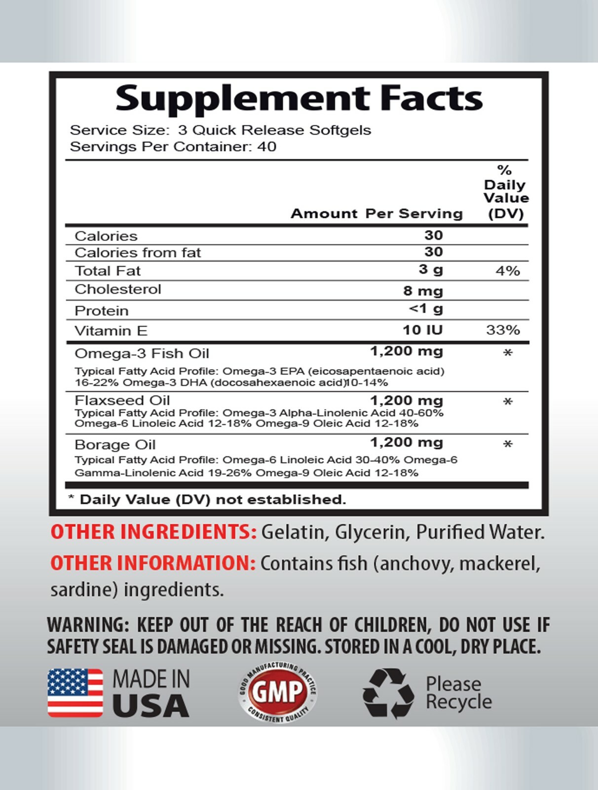 anti inflammation diet plan – OMEGA 3-6-9 – heart health food 2 BOTTLE