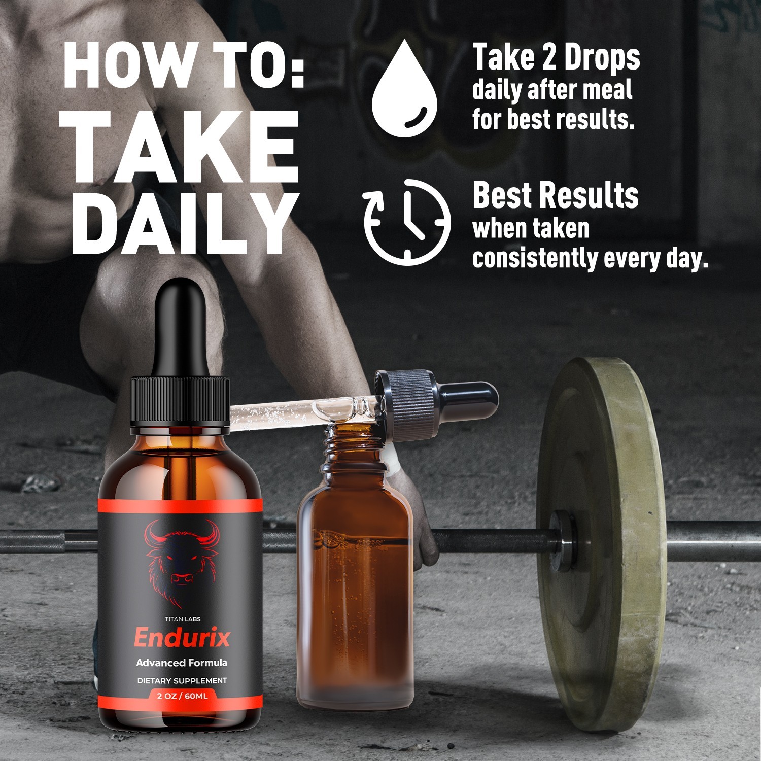 (1 Pack) Endurix Male Support Drops Advanced Endu Rix Supplement 30 Servings