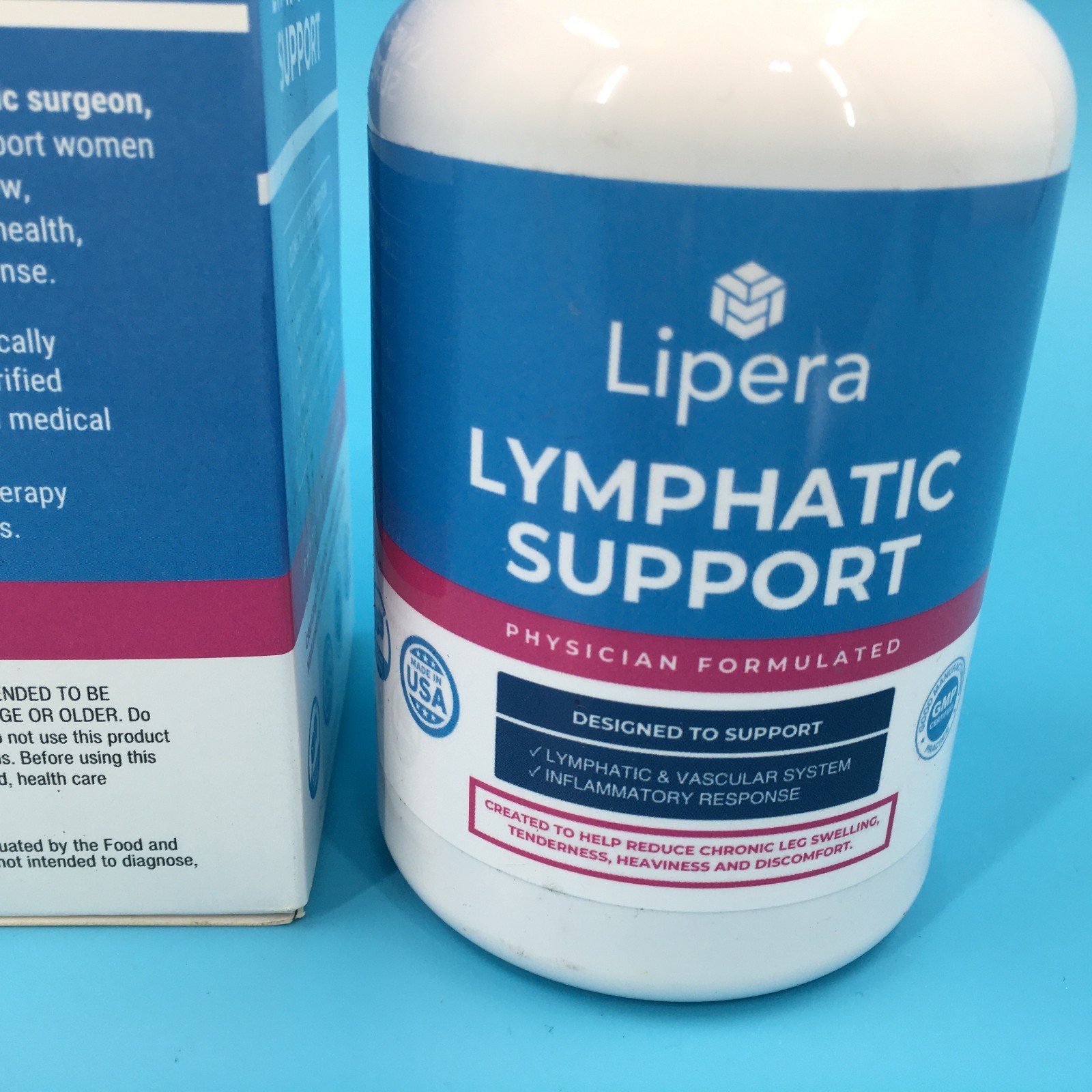 Lipera Lymphatic Support Dietary Supplement 120 Vegetable Capsules