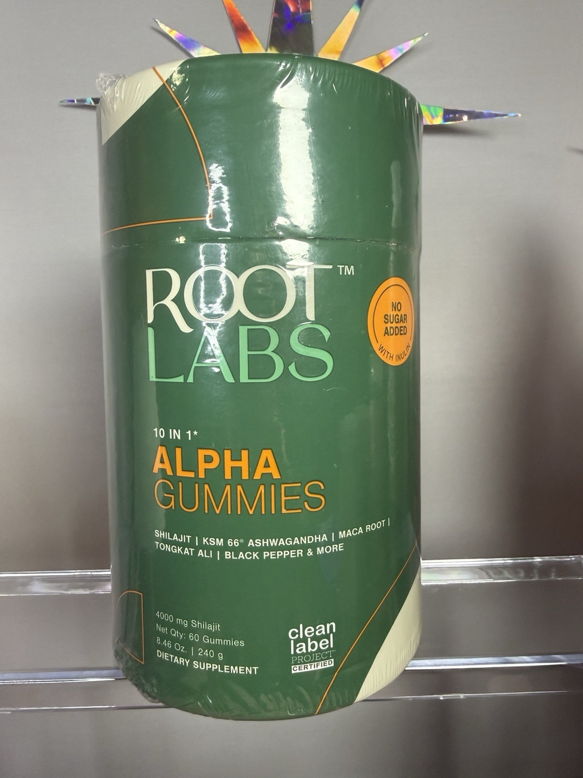 Root Labs 10-in-1 Shilajit Alpha Gummies 4000 mg 60 ct Clean Label Certified