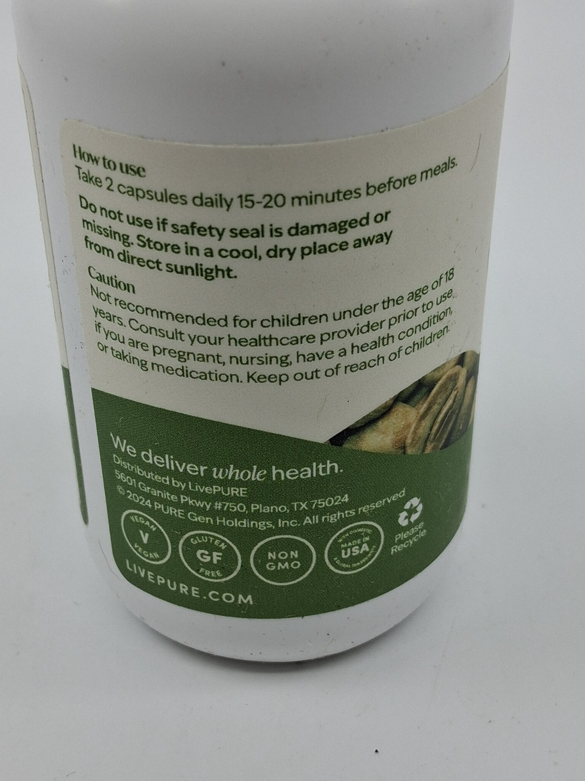 LivePURE On Track Green Coffee Bean Extract – 60 capsules EXP 10/2026 SEALED