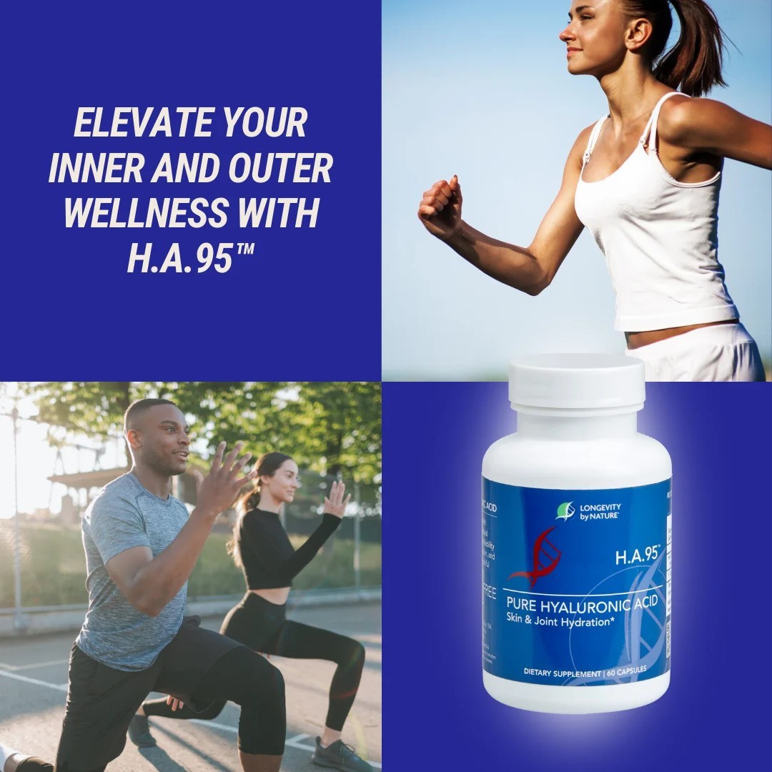 Longevity by Nature H.A.95 Hyaluronic Acid Supplement– 60 Capsules