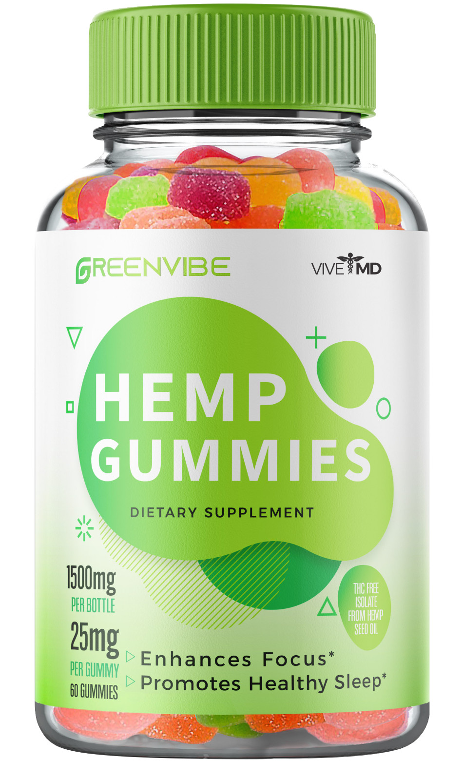 Greenvibe Gummies for Tinnitus Vitamins Wellness – Official Formula (1 pack)