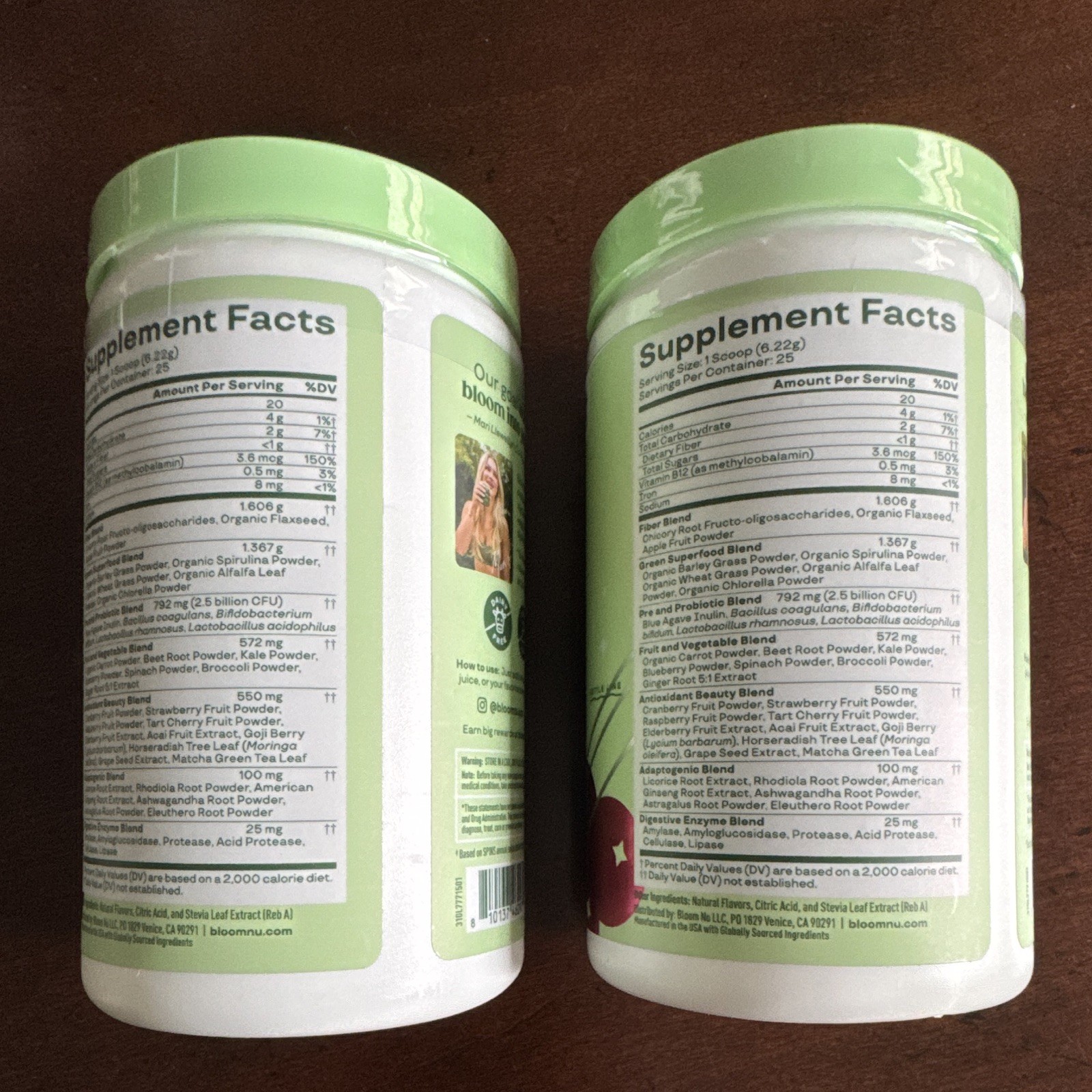 Bloom Greens & Superfoods Spiced Cranberry Powder 2 Jars 5.49 oz Exp 09/26
