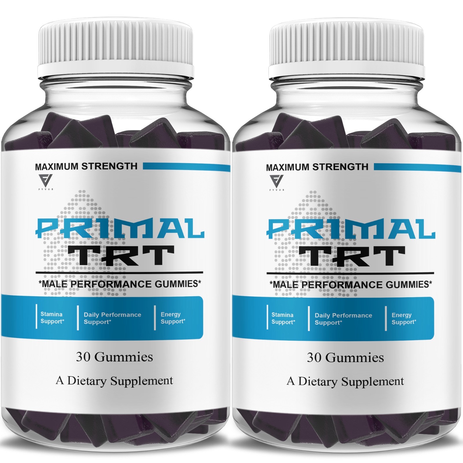 (2 Pack) Primal TRT Gummies, PrimalTRT Performance Supplement (60 Gummies)