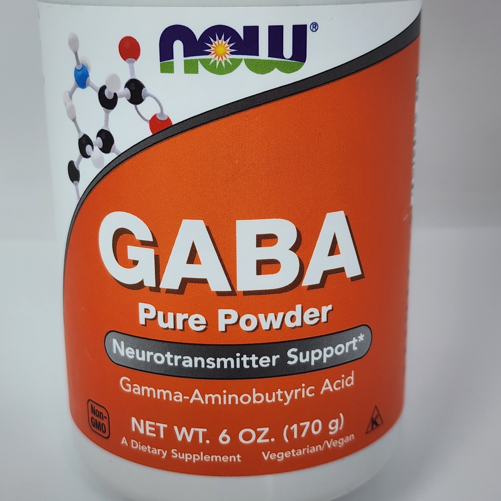Now Foods GABA Pure Powder Dietary Supplement 6 oz (170 g) Exp 09/2030