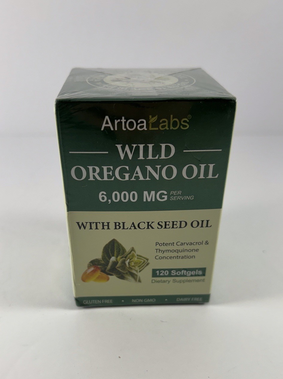 AtroaLabs Wild Oregano Oil Softgels, 120 Count, 6000 mg/2 Softgels Serving