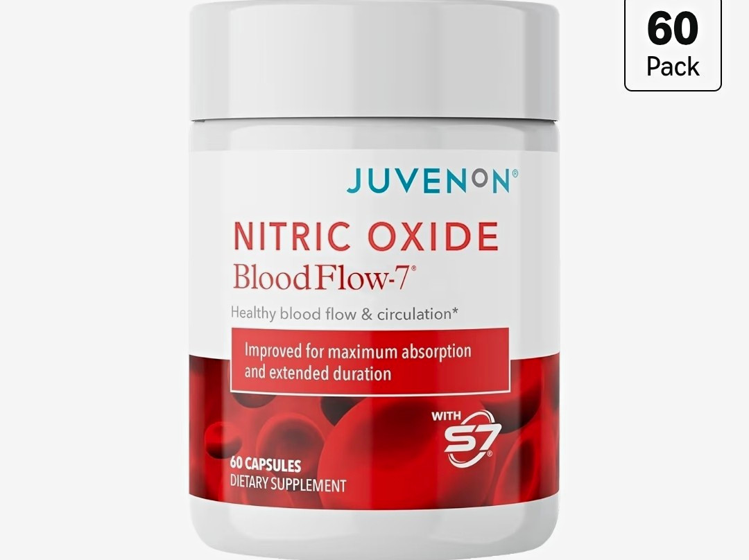Juvenon Nitric Oxide BloodFlow-7 Capsules Blood & Circulatory Health 60 Ct