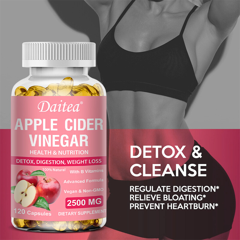 Apple Cider Vinegar Capsules—Detox Cleansing—30 To 120 Capsules