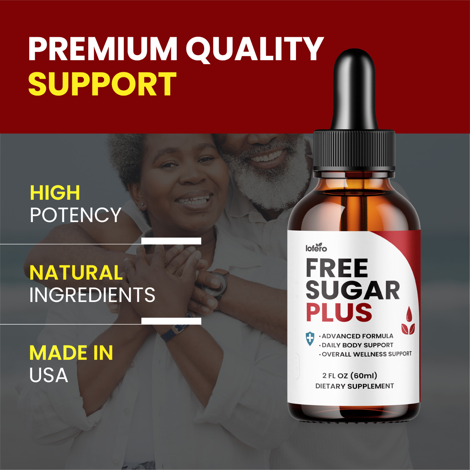 Free Sugar Plus Capsules, Blood Sugar Support & Optimizer Circulation (2oz)