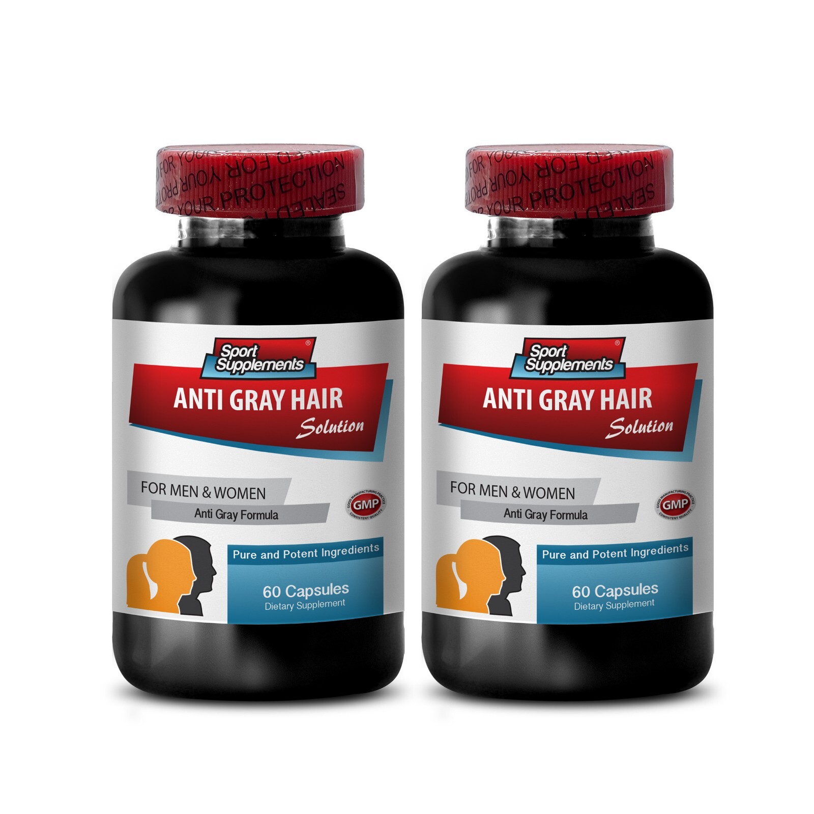 Nettle Root Extract – ANTI-GRAY HAIR – Anti-Graying Solution 2 Bot 120 Caps