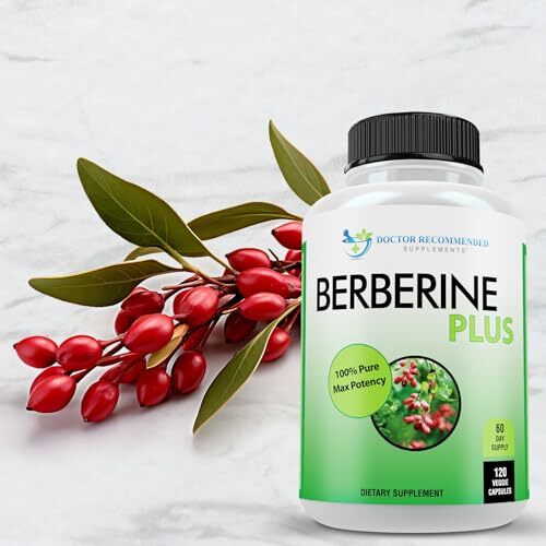 DOCTOR RECOMMENDED SUPPLEMENTS Berberine Plus 1200mg Per Assorted Sizes