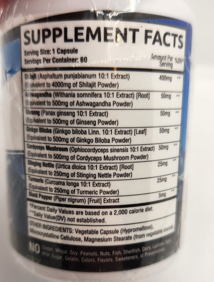 100% Pure Himalayan Shilajit Complex 6500mg by Musebeam