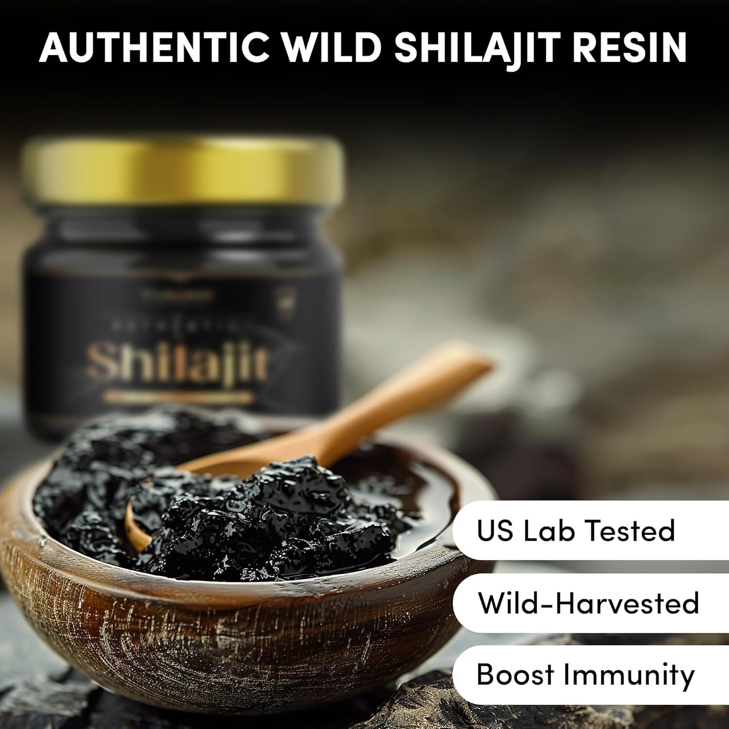 TruePeak Himalayan Shilajit Resin – Gold Grade, US-Lab Verified&Tested 30 grams