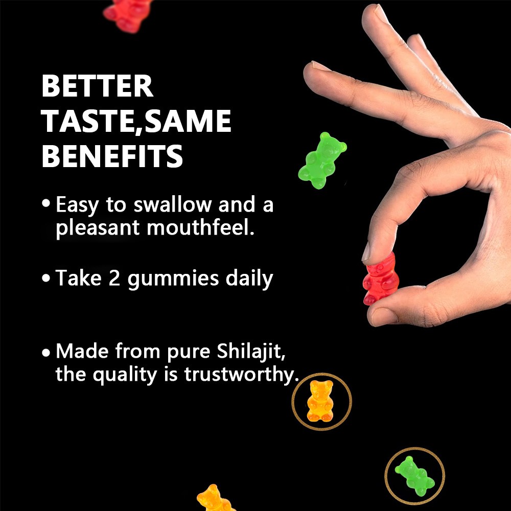 Shilajit + Ashwagandha Gummies help improve focus, energy, and sleep