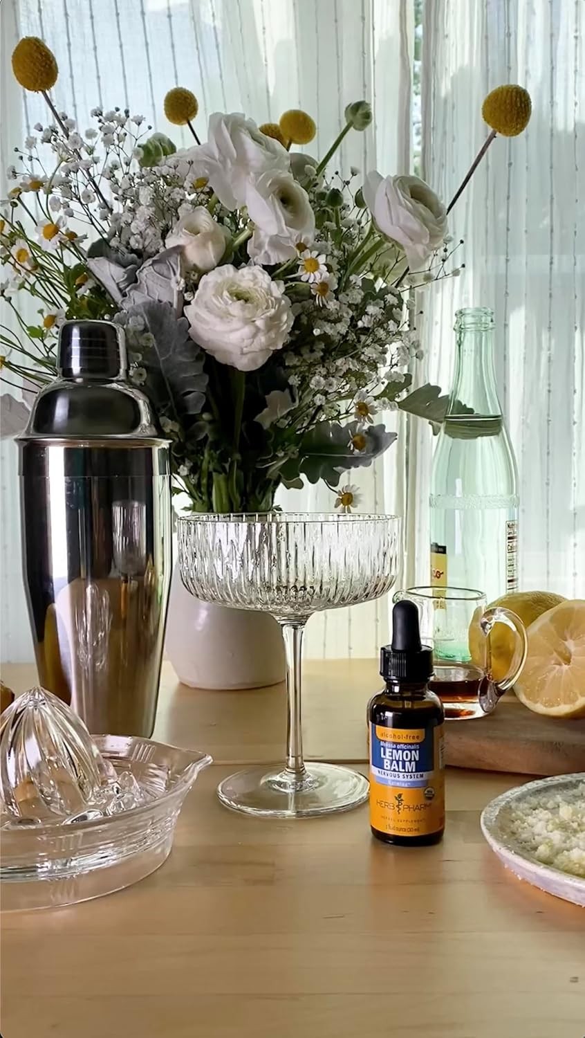 Herb Pharm Lemon Balm, Alcohol-Free: Certified Organic, Nervousness & Over-Excit