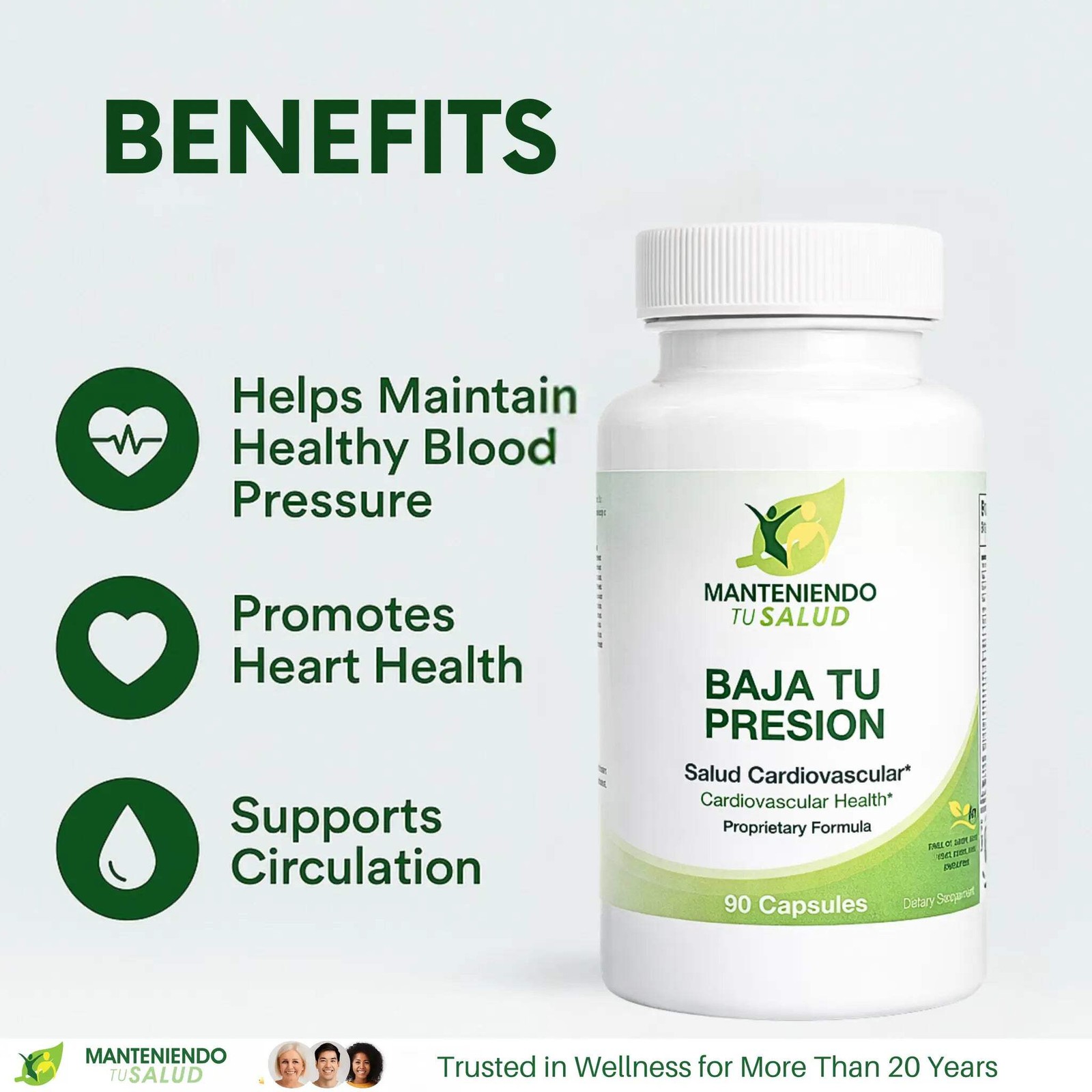 Manteniendo Tu Salud Baja Tu Presión, Hawthorn Extract, 90 Capsules