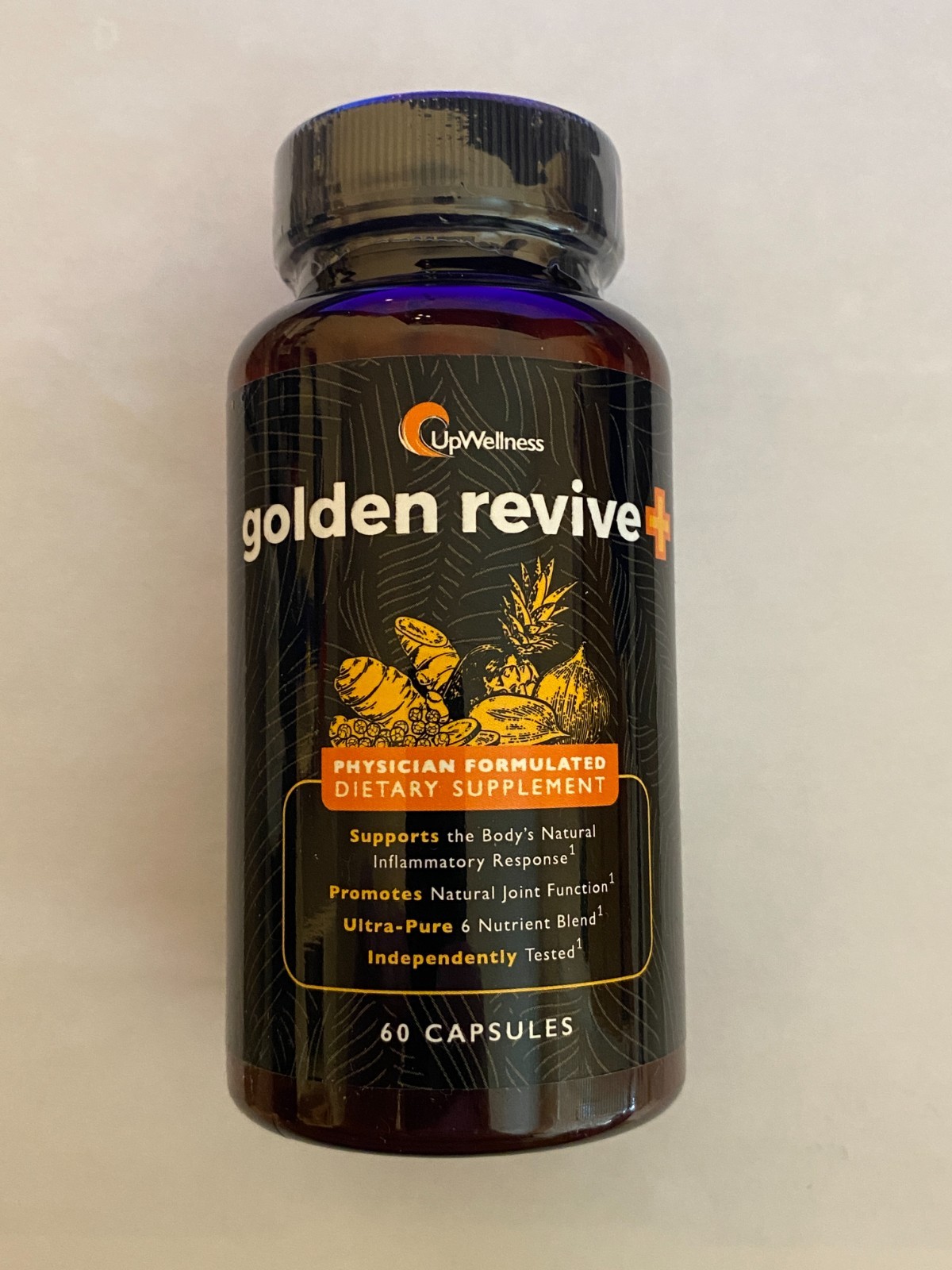 2 bottles! – UpWellness Golden Revive + Joint Support 60 Count ea. – Exp 04/26