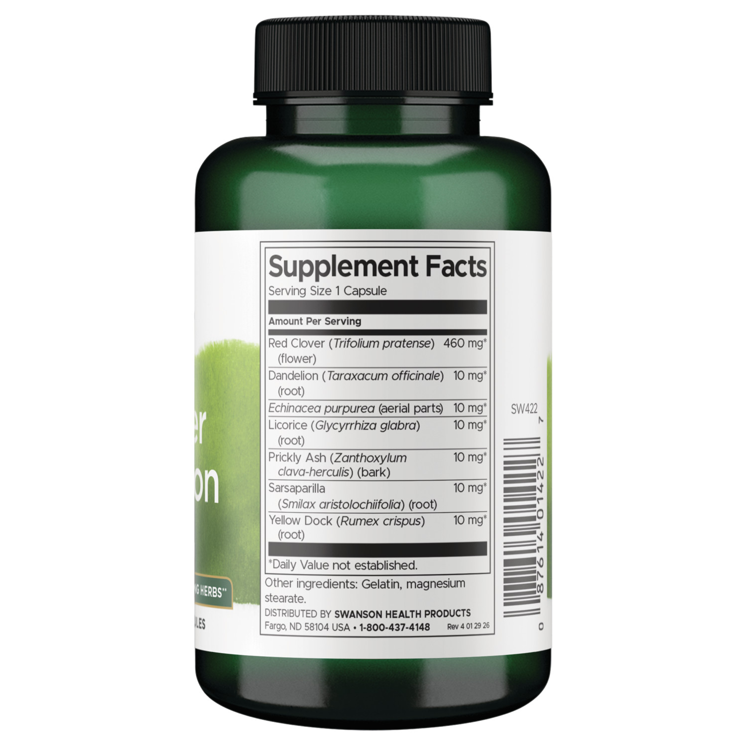Swanson Red Clover Combination 100 Capsules